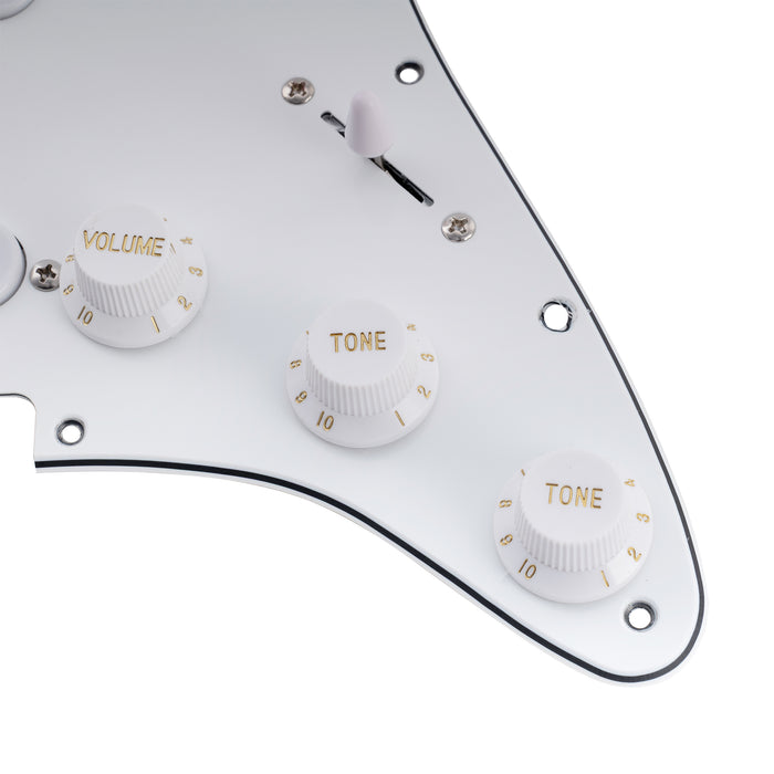 Musiclily Basic Pre-wired Loaded Standard ST-SSS Pickguard with Alnico 5 Magnet Single Coil Pickups Set for Strat Style Electric Guitar