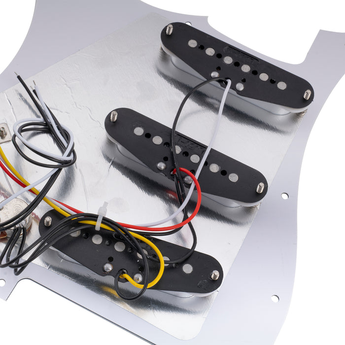 Musiclily Basic Pre-wired Loaded Standard ST-SSS Pickguard with Alnico 5 Magnet Single Coil Pickups Set for Strat Style Electric Guitar