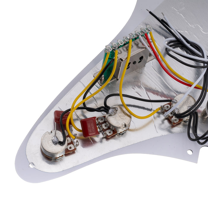 Musiclily Basic Pre-wired Loaded Standard ST-SSS Pickguard with Alnico 5 Magnet Single Coil Pickups Set for Strat Style Electric Guitar