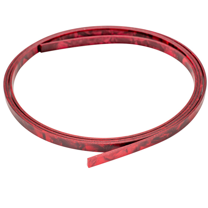 musiclily basic plastic guitar binding 1650 6 1 5mm m489p, red pearl