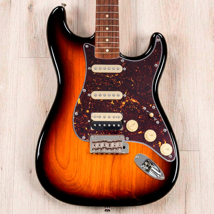 Musiclily Basic Pre-wired Loaded Standard ST-HSS Pickguard with Alnico 5 Magnet Pickups Set for Strat Style Electric Guitar