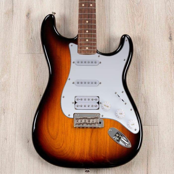 Musiclily Basic Pre-wired Loaded Standard ST-HSS Pickguard with Alnico 5 Magnet Pickups Set for Strat Style Electric Guitar