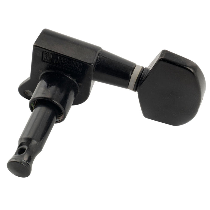 ミュージックリリー Pro R15J シングル 15:1 比率 完全密封式マシンヘッド トレブルサイド チューナー チューニングペグ キー 大型ヘックスボタン付き アコースティック/エレクトリックギター用