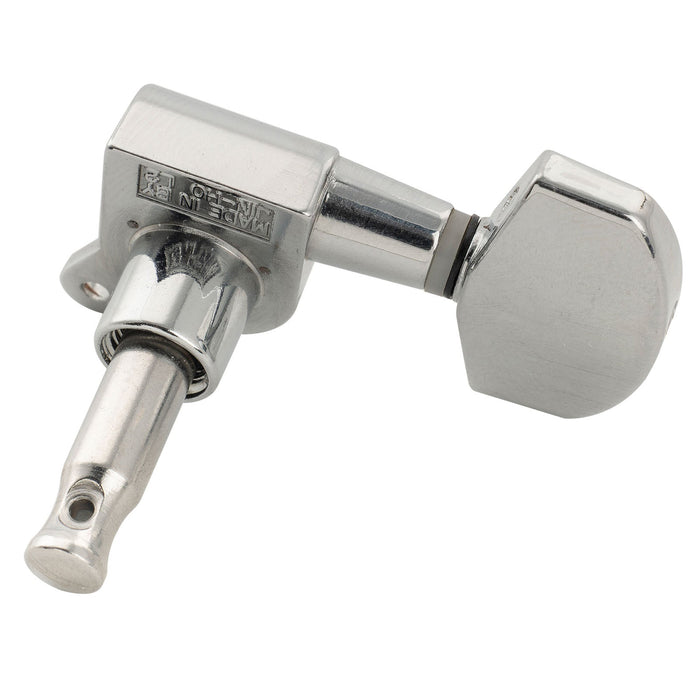 ミュージックリリー Pro R15J シングル 15:1 比率 完全密封式マシンヘッド トレブルサイド チューナー チューニングペグ キー 大型ヘックスボタン付き アコースティック/エレクトリックギター用