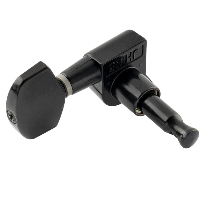 ミュージックリリー Pro R15J シングル 15:1 比率 完全密封式マシンヘッド ベースサイド チューナー チューニングペグ キー 大型ヘックスボタン付き アコースティック/エレクトリックギター用