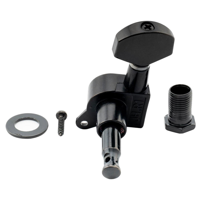 Musiclily Pro R15J 6-in-Reihe Gitarrenverschluss-Stimmgeräte Stimmstift-Maschinenkopf-Set für Fender Strat Tele Stil Gitarre