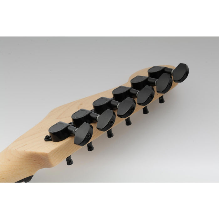 Musiclily Pro R15J Single 15:1 Ratio Full Sealed Machine Head Bass Side Tuner Tuning Peg Key with Hex Button for Strat Tele Style Electric Guitar