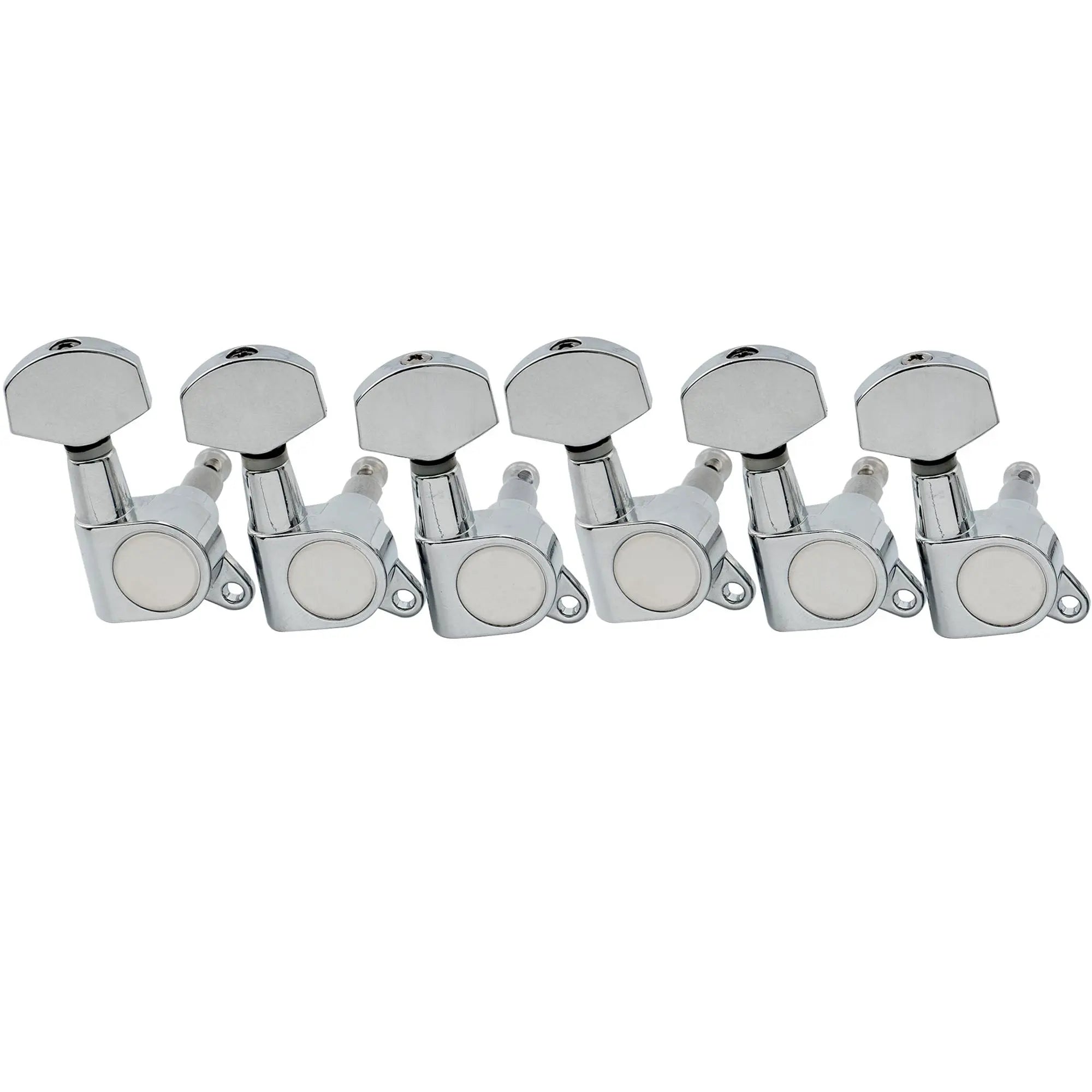 Musiclily Pro R15J-03 set di meccaniche sigillate a 6 in linea per chitarra, per stile Fender Strat Tele