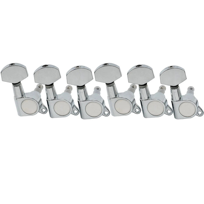 Musiclily Pro R15J 6 in Line Guitar Sealed Tuners Tuning Keys Pegs Machine Heads Set for Fender Strat Tele Style Guitar