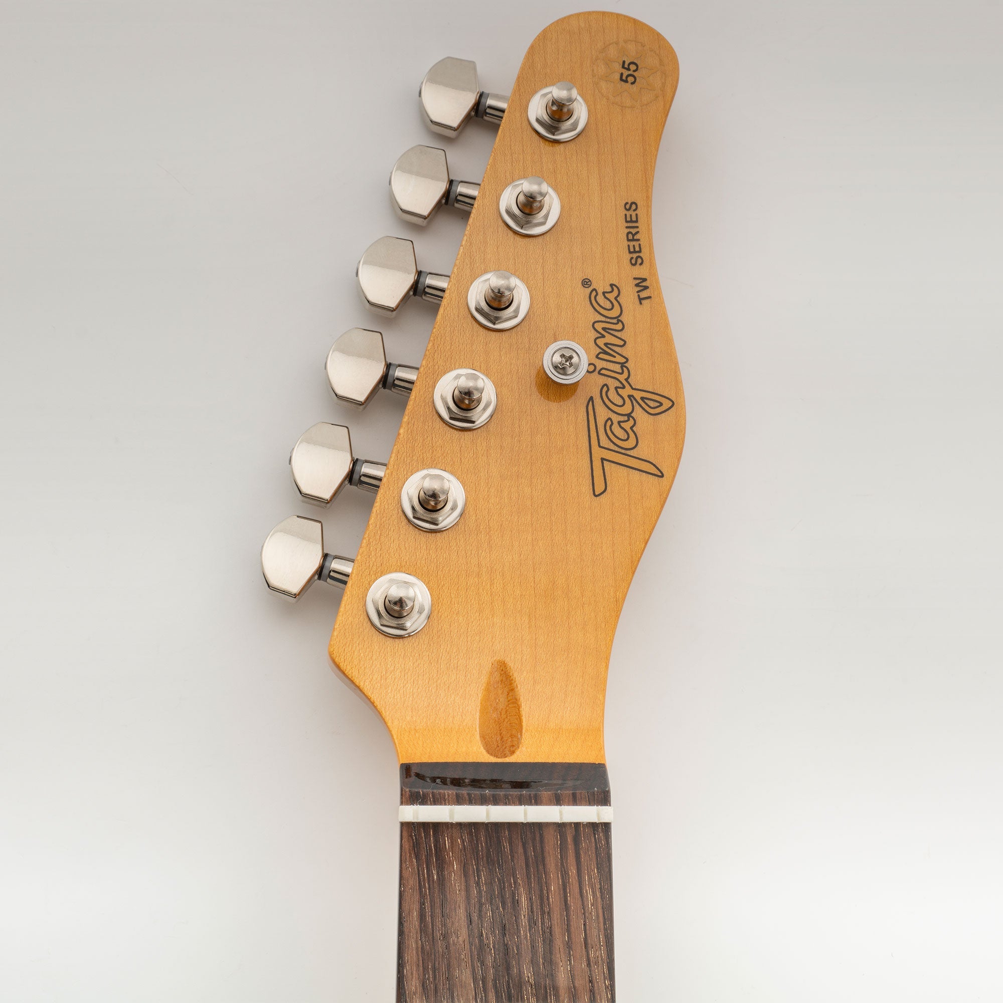 Musiclily Pro R15J-03 set di meccaniche sigillate a 6 in linea per chitarra, per stile Fender Strat Tele