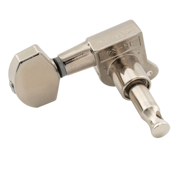 Musiclily Pro R15J Single 15:1 Ratio Full Sealed Machine Head Bass Side Tuner Tuning Peg Key with Hex Button for Strat Tele Style Electric Guitar