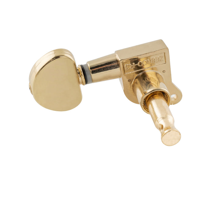 Musiclily Pro 3R3L 15:1 Rapporto Full Sigillati Testine di Regolazione Tasti con Pulsante Mezza Luna Vite a 45 Gradi per Chitarra Acustica Elettrica