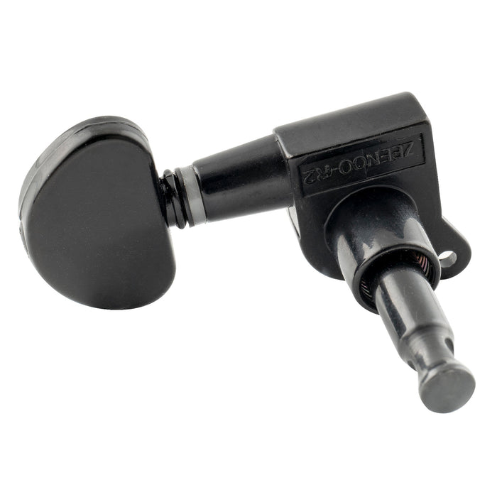 ミュージックリリー Pro R15J シングル 15:1 比率 完全密封式マシンヘッド ベースサイド チューナー チューニングペグ キー ハーフムーンボタン付き アコースティック/エレクトリックギター用