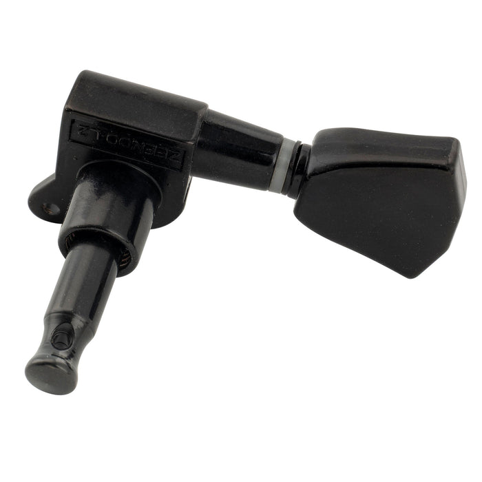 ミュージックリリー Pro R15J シングル 15:1 比率 完全密封式マシンヘッド トレブルサイド チューナー チューニングペグ キー ケースターボタン付き アコースティック/エレクトリックギター用