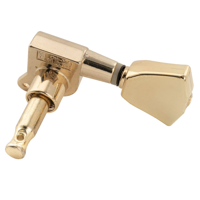 ミュージックリリー Pro R15J シングル 15:1 比率 完全密封式マシンヘッド トレブルサイド チューナー チューニングペグ キー ケースターボタン付き アコースティック/エレクトリックギター用