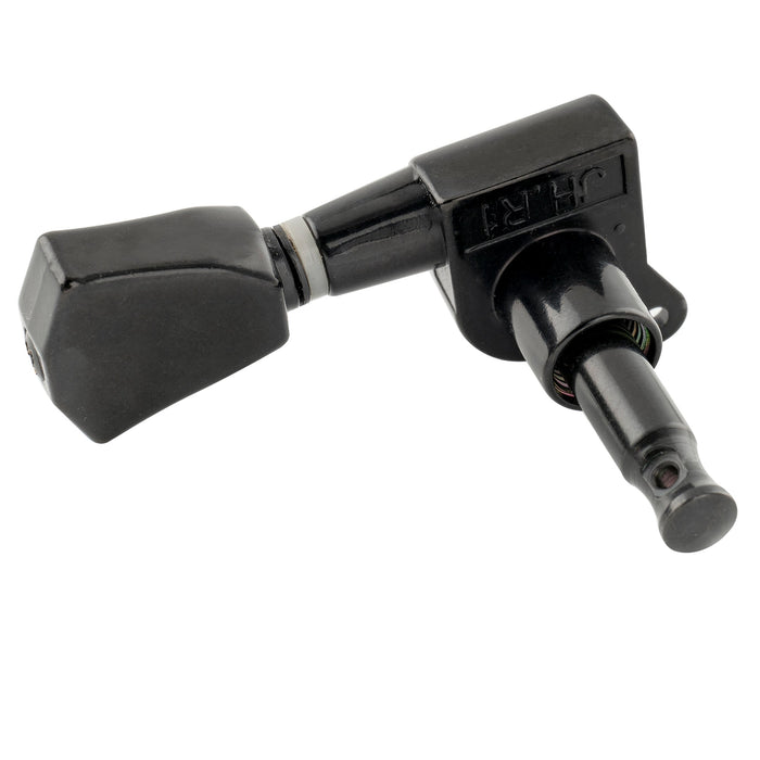 ミュージックリリー Pro R15J シングル 15:1 比率 完全密封式マシンヘッド ベースサイド チューナー チューニングペグ キー ケースターボタン付き アコースティック/エレクトリックギター用