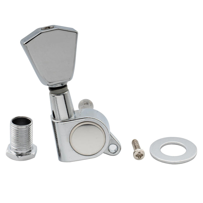 Musiclily Pro R15J 6-in-Reihe Gitarrenverschluss-Stimmgeräte Stimmstift-Maschinenkopf-Set für Fender Strat Tele Stil Gitarre