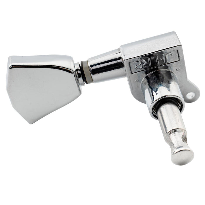 Musiclily Pro R15J 6-in-Reihe Gitarrenverschluss-Stimmgeräte Stimmstift-Maschinenkopf-Set für Fender Strat Tele Stil Gitarre