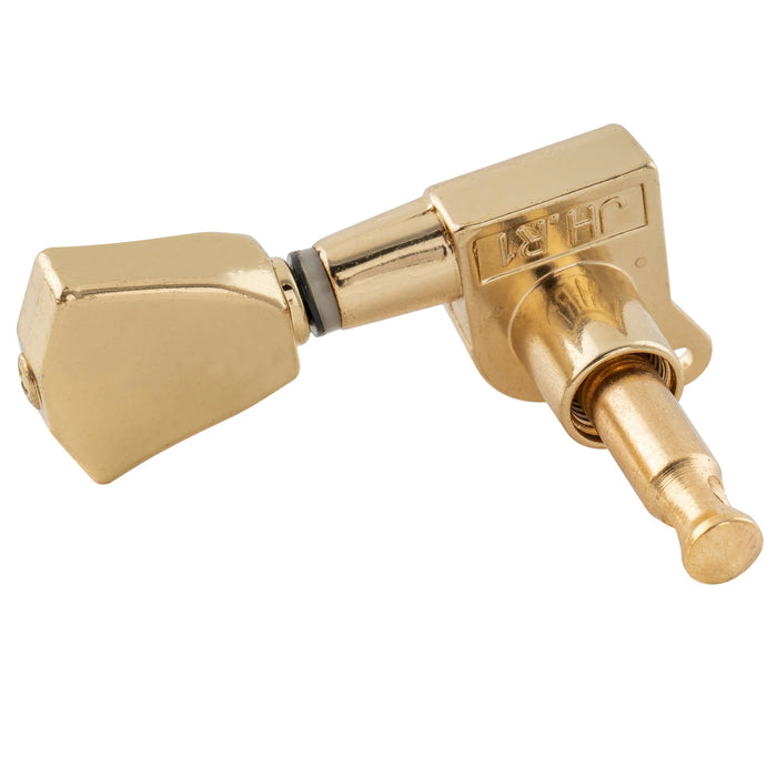 ミュージックリリー Pro R15J シングル 15:1 比率 完全密封式マシンヘッド ベースサイド チューナー チューニングペグ キー ケースターボタン付き アコースティック/エレクトリックギター用