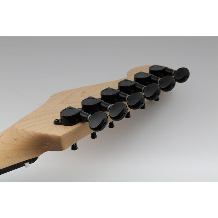 Musiclily Pro R15J 6インライン 15:1比率 完全密封ペグ チューナー ヘッド キー ヴィンテージオーバルボタン付き Strat/Teleスタイル用エレキギター用