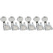 musiclily pro 6 in line guitar sealed tuners tuning keys pegs machine heads set for fender strat tele style guitar vintage oval button mx1347bk 6