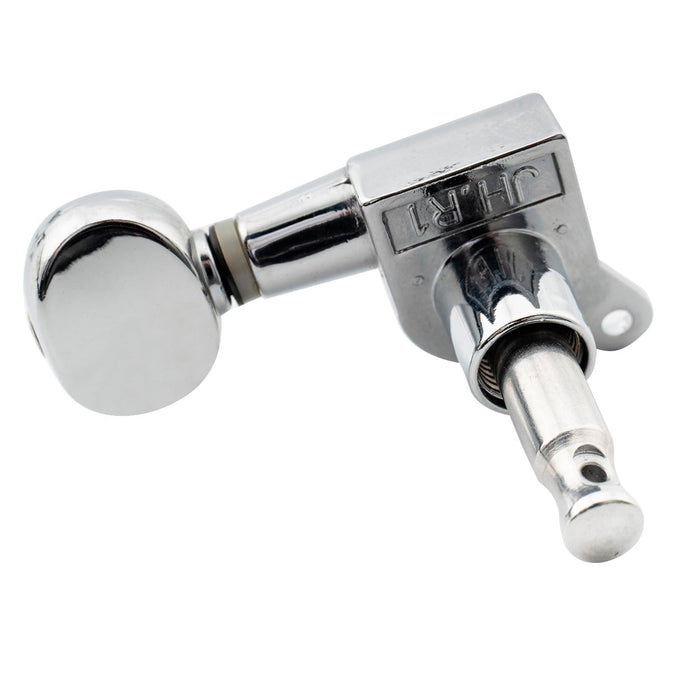 ミュージックリリー Pro R15J シングル 15:1 比率 完全密封式マシンヘッド ベースサイド チューナー チューニングペグ キー ヴィンテージオーバルボタン付き ストラト/テレキャスタータイプ エレキギター用