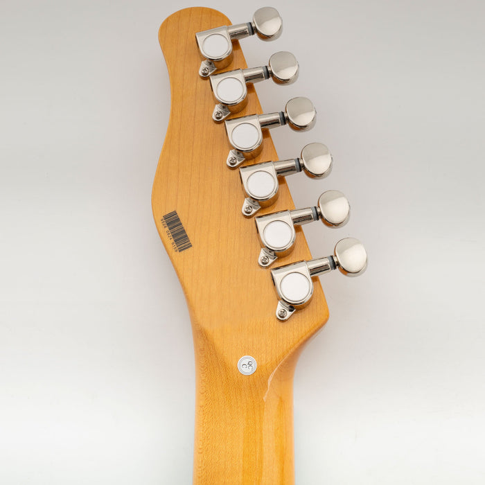 ミュージックリリー Pro R15J シングル 15:1 比率 完全密封式マシンヘッド ベースサイド チューナー チューニングペグ キー ヴィンテージオーバルボタン付き ストラト/テレキャスタータイプ エレキギター用