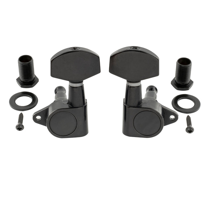 Musiclily Pro 3R3L 15:1 Rapporto Full Sigillati Testine di Regolazione Tasti con Grandi Pulsanti Esagonali Vite a Angolo Retto per Chitarra Acustica Elettrica