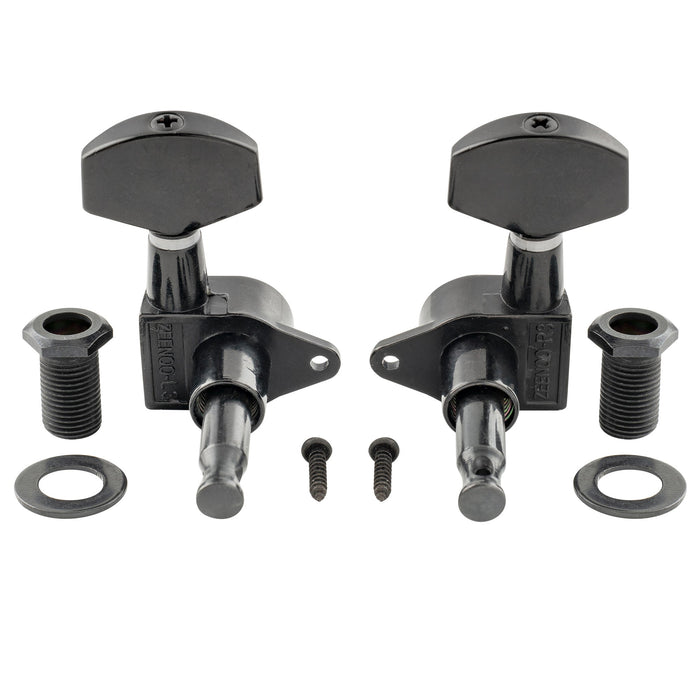 Musiclily Pro 3R3L 15:1 Rapporto Full Sigillati Testine di Regolazione Tasti con Grandi Pulsanti Esagonali Vite a Angolo Retto per Chitarra Acustica Elettrica