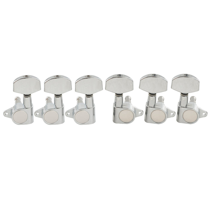 musiclily pro 3r3l 15 1 ratio full sealed machine heads tuners tuning pegs keys with big hex button right angle screw for acoustic electric guitar mx1348bk 3mx1349bk 3, chrome