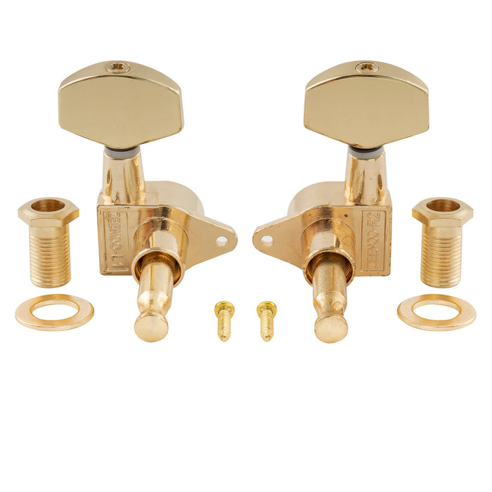 detail of musiclily pro 3r3l 15 1 ratio full sealed machine heads tuners tuning pegs keys with big hex button right angle screw for acoustic electric guitar mx1348bk 3mx1349bk 3