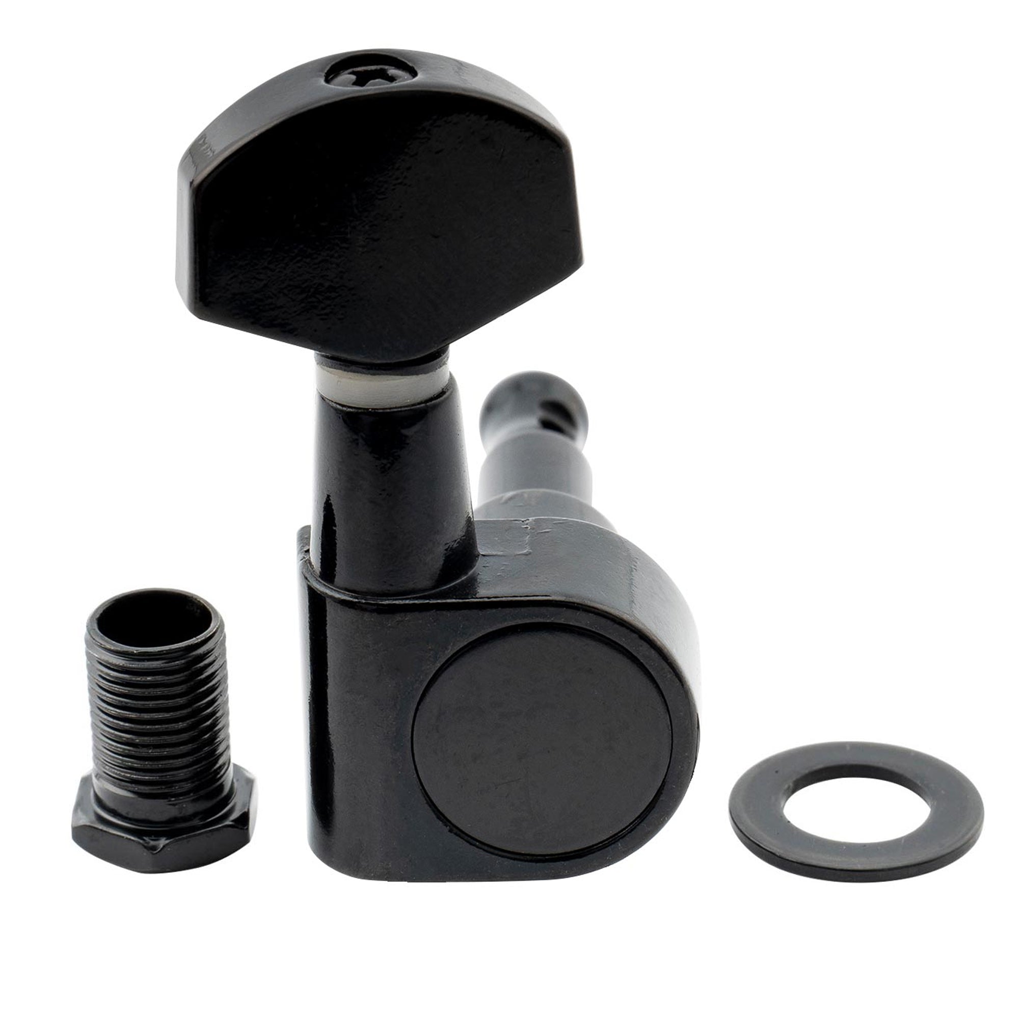 Musiclily Pro R15J-09 6-in-line 15:1 Rapporto 2-pin coprimolle completamente sigillate con pulsante esagonale per chitarra elettrica stile SQ Strat Tele