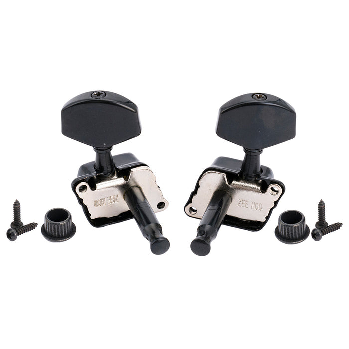 musiclily pro 3r3l 15 1 ratio semi closed machine heads tuners tuning pegs keys with big hex button for acoustic electric guitar mx1351 3mx1352 3p details