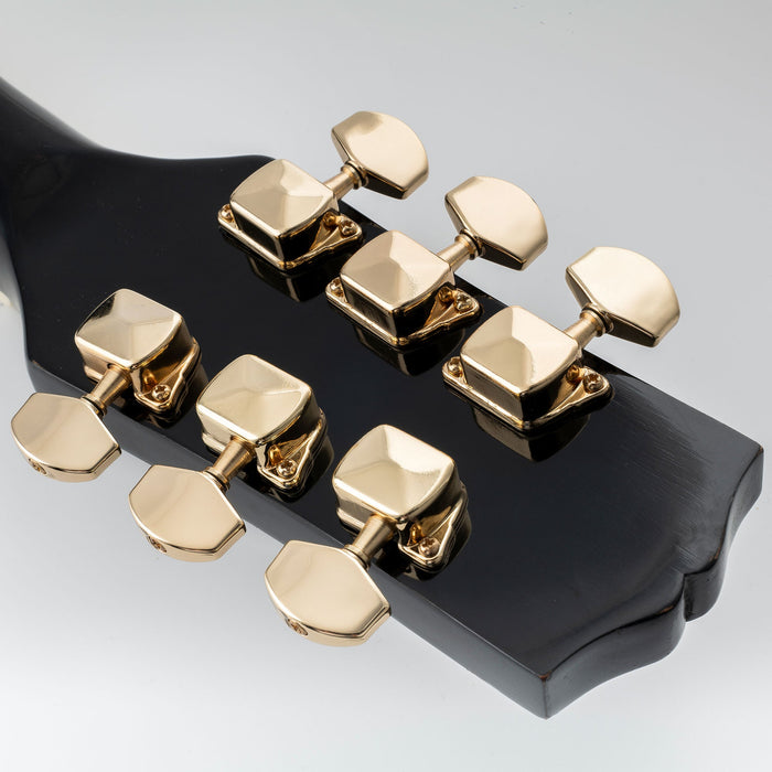 Musiclily Pro 3R3L rapporto 15:1 Tiranti Meccanici Semichiusi per Chitarra Acustica Elettrica con Tasti di Regolazione a Hexagono Grande