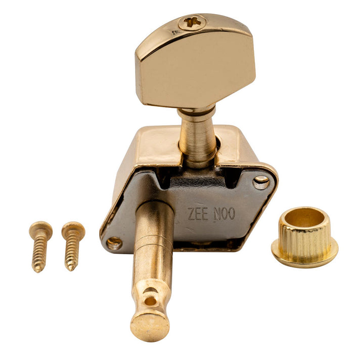 Musiclily Pro R15J 6-in-Reihe Gitarre Halbverschlossene Stimmgeräte Maschinenköpfe Stimmstifte Schlüssel-Set für Elektrogitarre