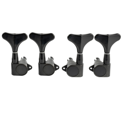 musiclily pro 2r2l 17 1 ratio full sealed bass tuners machine heads set for ibanez style electric bass tuning keys pegs mx1357 2mx1358 2p, black