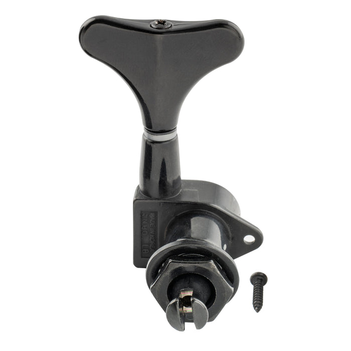 Musiclily Pro Single 17:1 Ratio Full Sealed Machine Head Treble Side Tuner Tuning Peg Key with Y-Style Button for Electric Bass