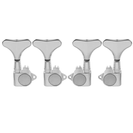 musiclily pro 2r2l 17 1 ratio full sealed bass tuners machine heads set for ibanez style electric bass tuning keys pegs mx1357 2mx1358 2p, chrome