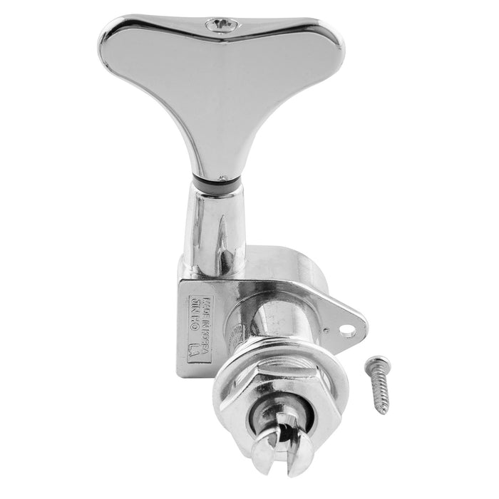 Musiclily Pro Single 17:1 Ratio Full Sealed Machine Head Treble Side Tuner Tuning Peg Key with Y-Style Button for Electric Bass