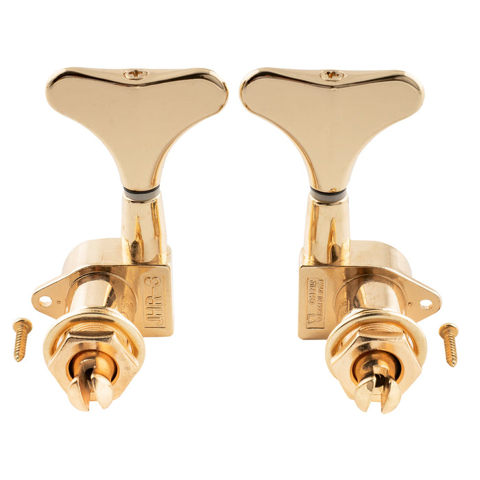 detail of musiclily pro 2r2l 17 1 ratio full sealed bass tuners machine heads set for ibanez style electric bass tuning keys pegs mx1357 2mx1358 2p