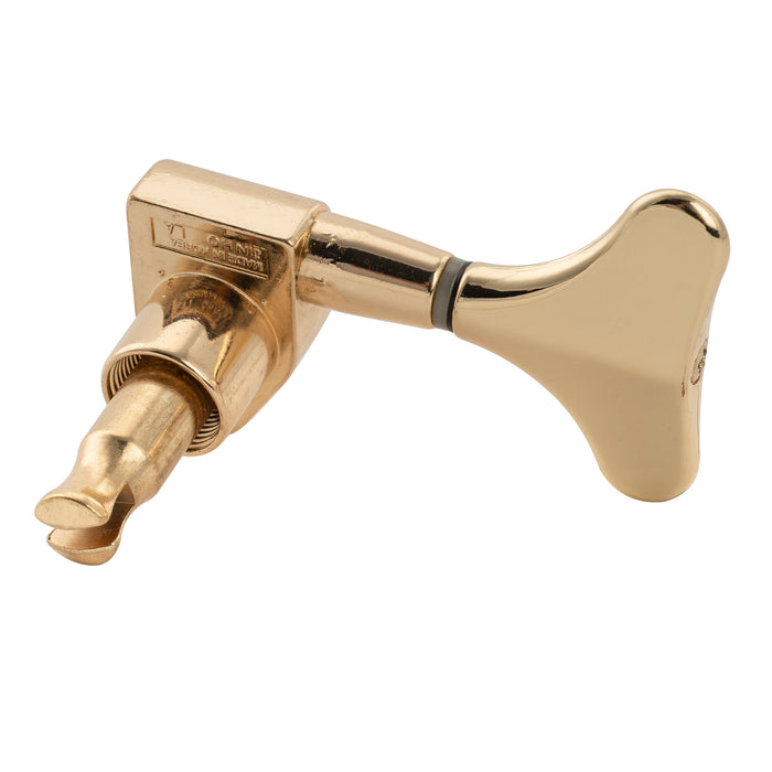 Musiclily Pro Singolo Rapporto 17:1 Testa Macchina Sigillata Completamente per Treble Lato Accordatore Chiave con Pulsante a Y per Basso Elettrico
