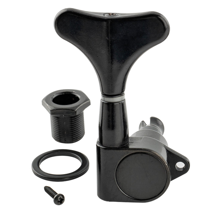 Musiclily Pro Single 17:1 Ratio Full Sealed Machine Head Bass Side Tuner Tuning Peg Key with Y-Style Button for Electric Bass