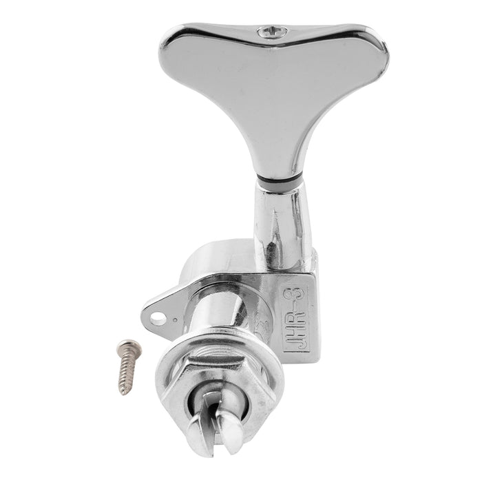 Musiclily 4-Inline Sealed Bass Tuners - Chrome Tuning Pegs For Precision & Jazz Bass