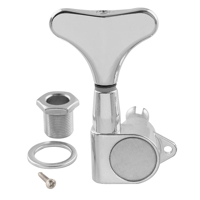 Musiclily Pro Single 17:1 Ratio Full Sealed Machine Head Bass Side Tuner Tuning Peg Key with Y-Style Button for Electric Bass
