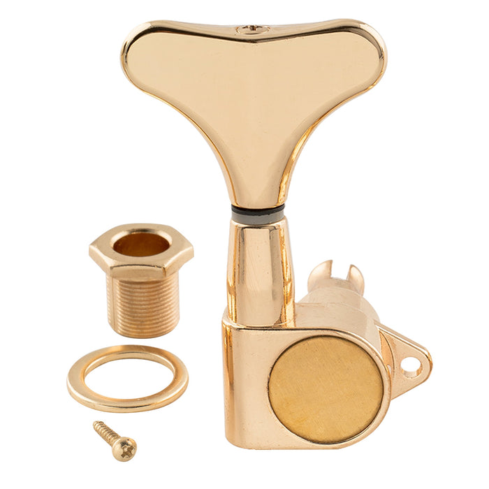 Musiclily Pro Single 17:1 Ratio Full Sealed Machine Head Bass Side Tuner Tuning Peg Key with Y-Style Button for Electric Bass