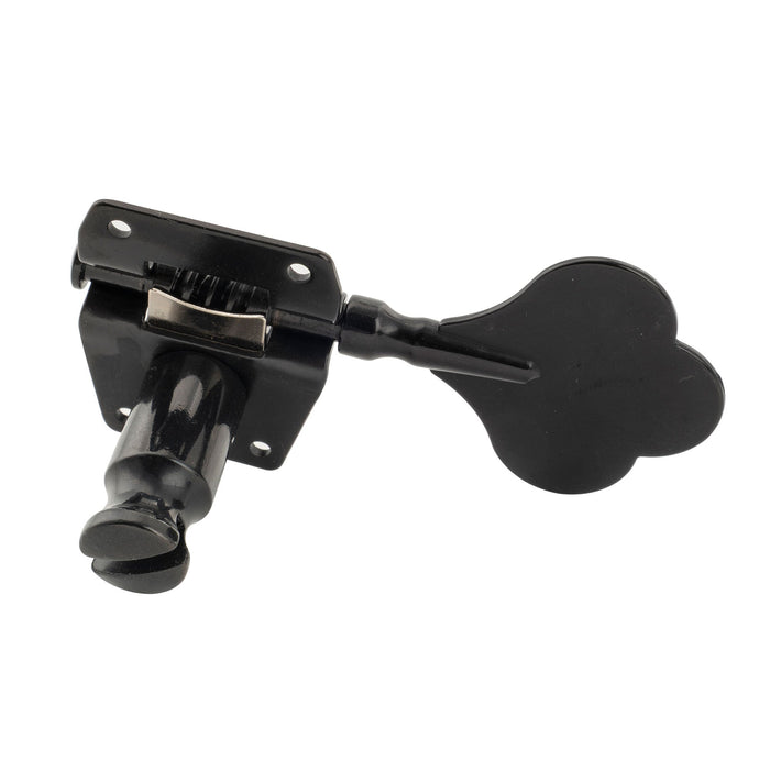 Musiclily Pro Single 19:1 Ratio Open Gear Machine Head Treble Side Tuner Tuning Peg Key with Clover Button for Electric Bass