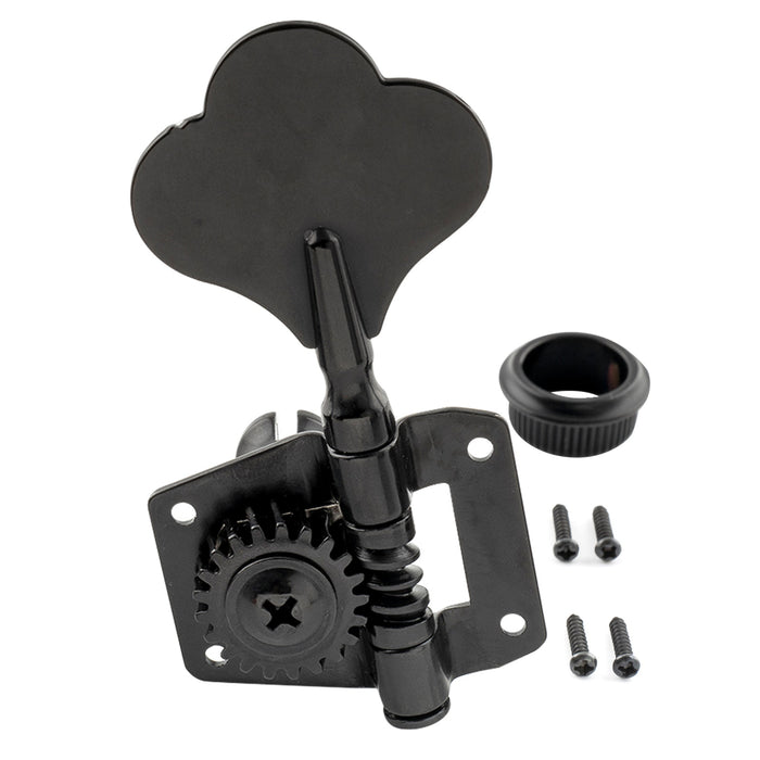 Musiclily Pro Single 19:1 Ratio Open Gear Machine Head Treble Side Tuner Tuning Peg Key with Clover Button for Electric Bass