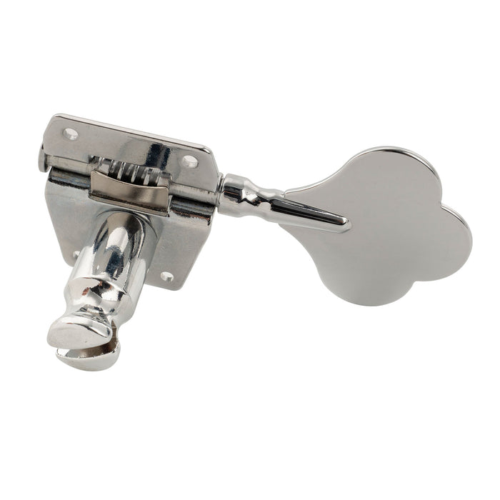 Musiclily Pro Single 19:1 Ratio Open Gear Machine Head Treble Side Tuner Tuning Peg Key with Clover Button for Electric Bass