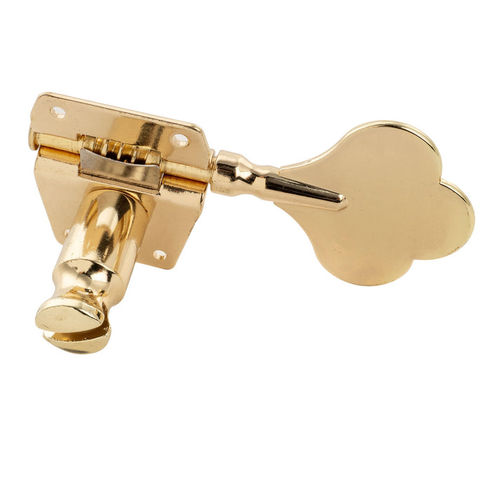 Musiclily Pro Single 19:1 Ratio Open Gear Machine Head Treble Side Tuner Tuning Peg Key with Clover Button for Electric Bass