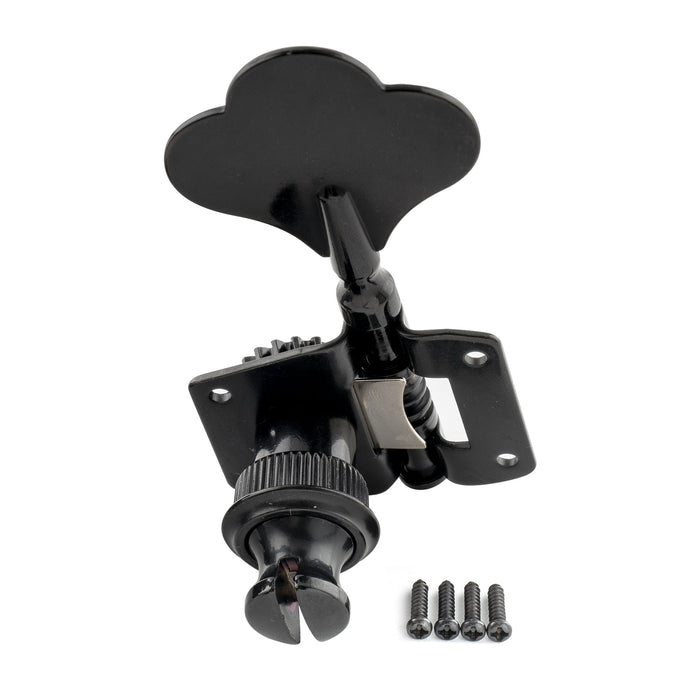Musiclily Pro Single 19:1 Ratio Open Gear Machine Head Bass Side Tuner Tuning Peg Key with Clover Button for Electric Bass